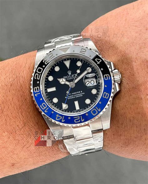 rolex gmt master 2 batman super clone|rolex batman gmt for sale.